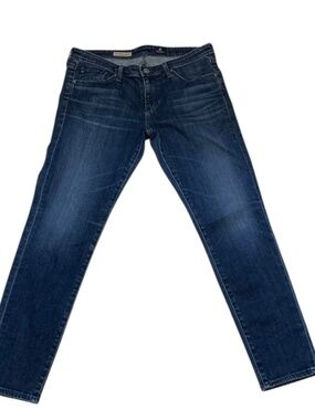Adriano Goldschmied The Stevie Ankle Jeans Womens Blue Denim Slim Straight 30R